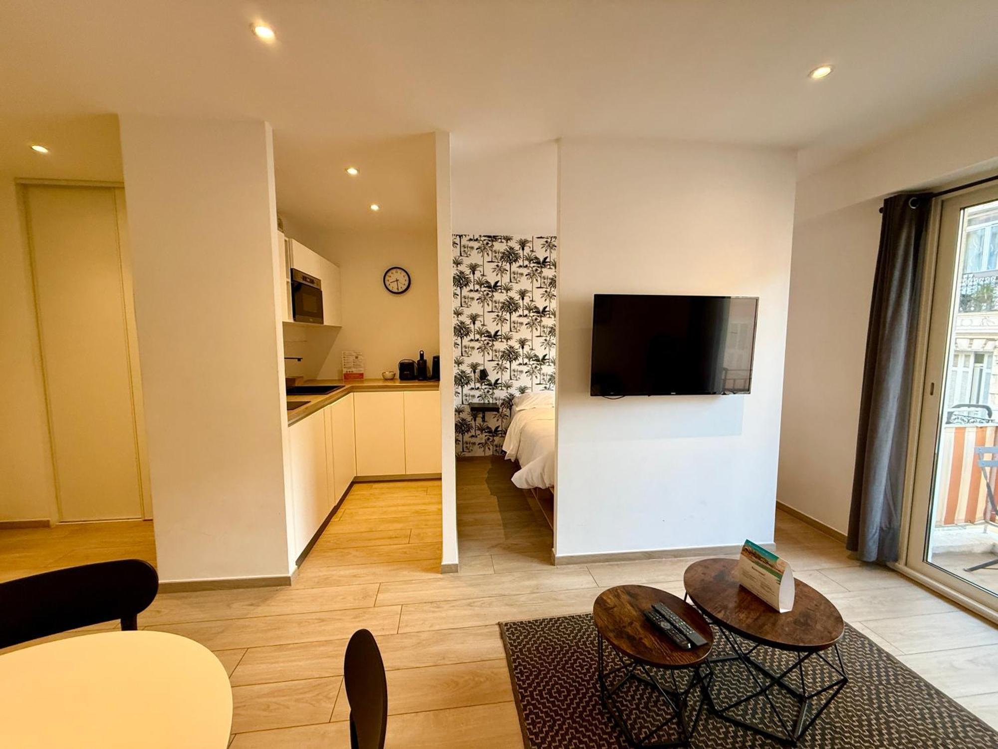 C001-Beau Studio Neuf Situe Au Centre Канны Экстерьер фото